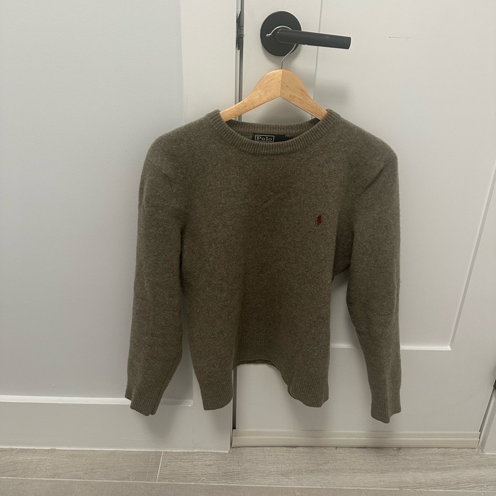 Olive Green Ralph Lauren Wool Sweater